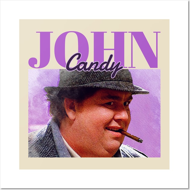 John Candy - purple vintage Wall Art by HANASUISI